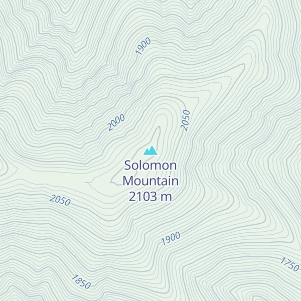 Map of Solomon Mountain