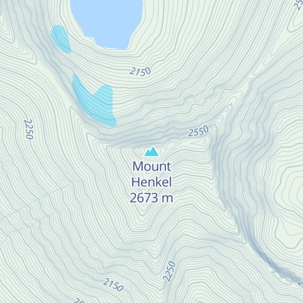 Map of Mount Henkel