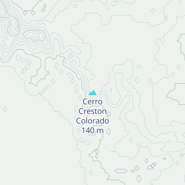 Map of Cerro Creston Colorado
