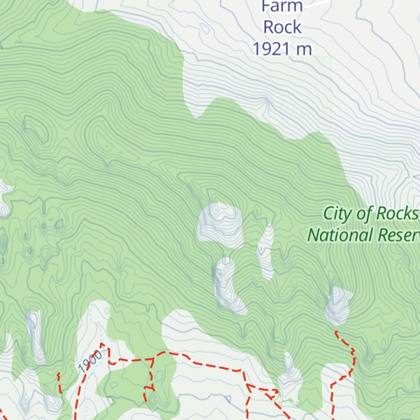 Map of Granite Peak
