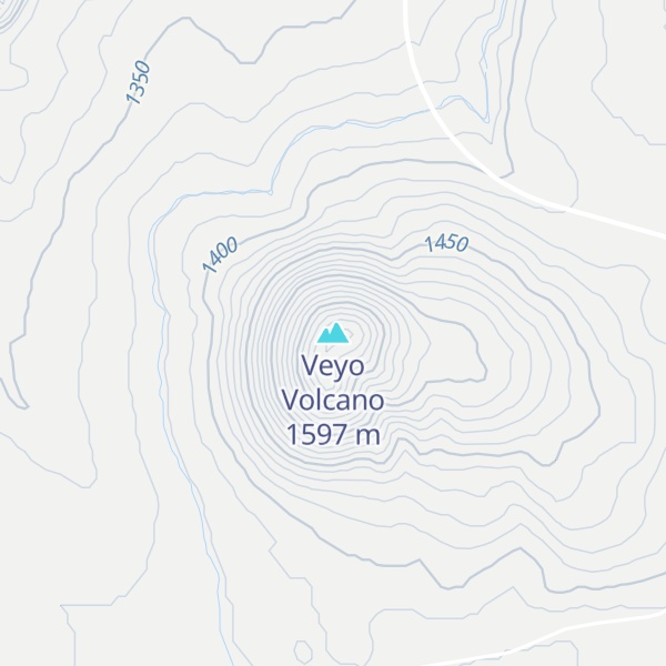 Map of Veyo Volcano