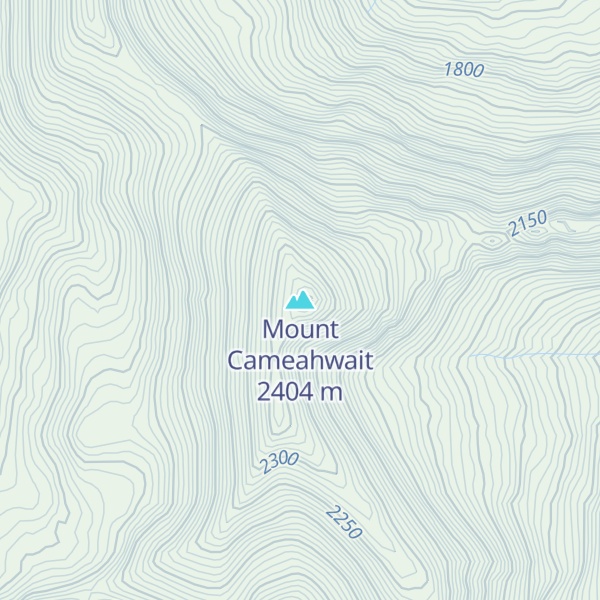 Map of Mount Cameahwait