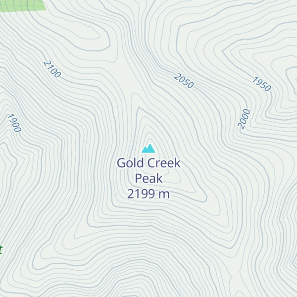 Map of Gold Creek Peak