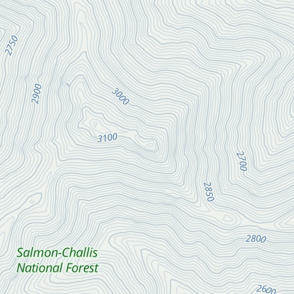 Map of Mackay Peak