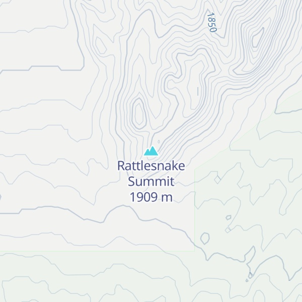 Map of Rattlesnake Summit