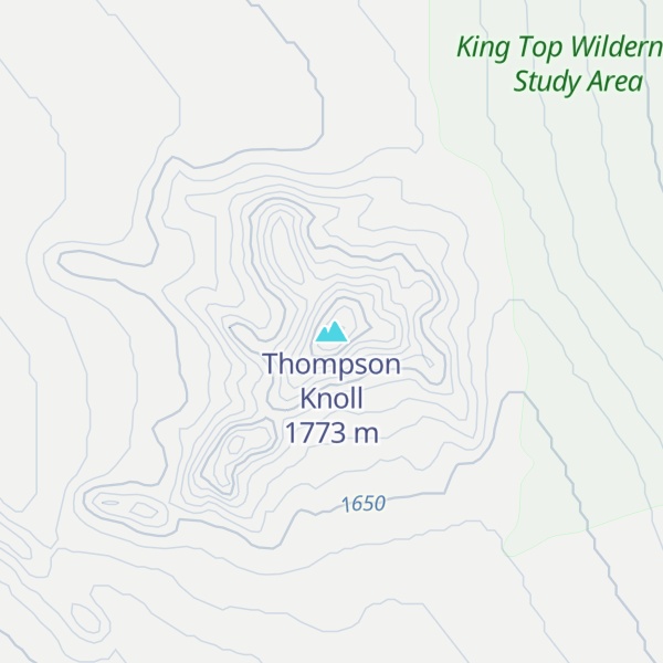 Map of Thompson Knoll