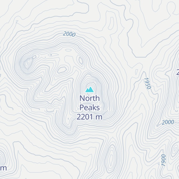 Map of North Peaks