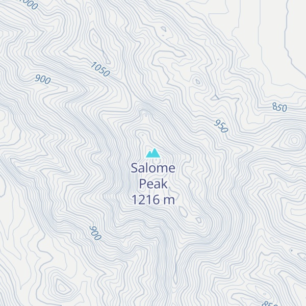 Map of Salome Peak