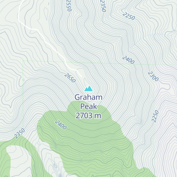 Map of Graham Peak