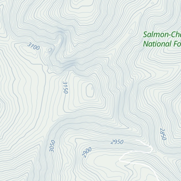 Map of White Knob Summit