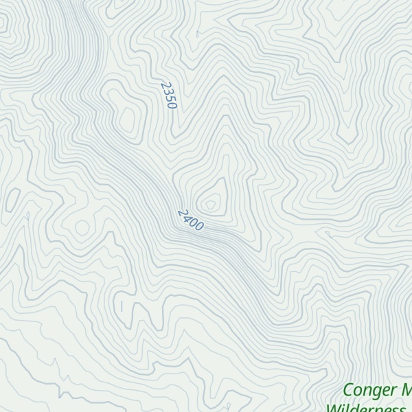 Map of Conger Mountain