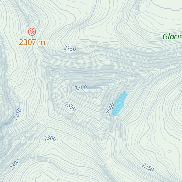 Map of Reynolds Mountain