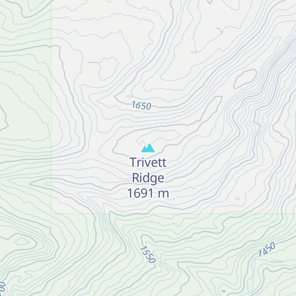 Map of Trivett Ridge