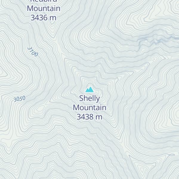 Map of Shelly Mountain