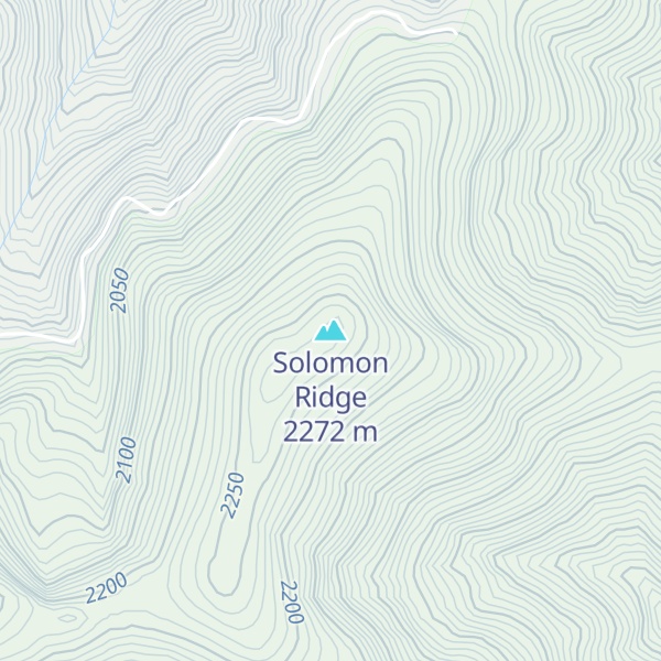Map of Solomon Ridge