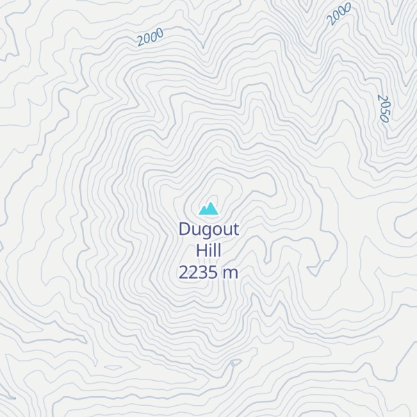Map of Dugout Hill