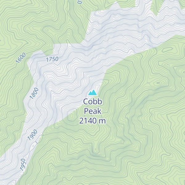 Map of Cobb Peak