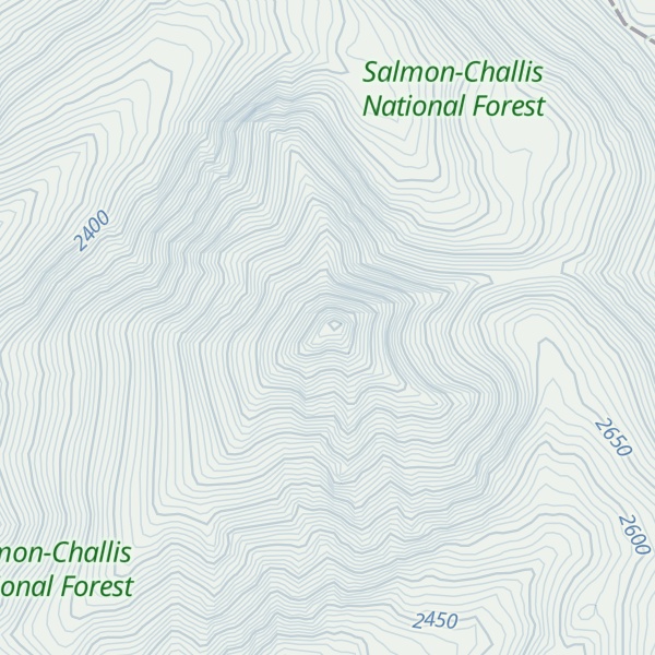 Map of Copperhead Peak
