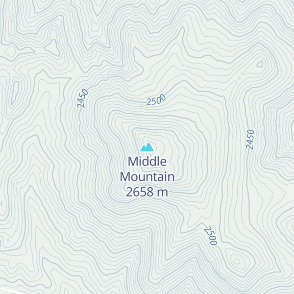 Map of Middle Mountain