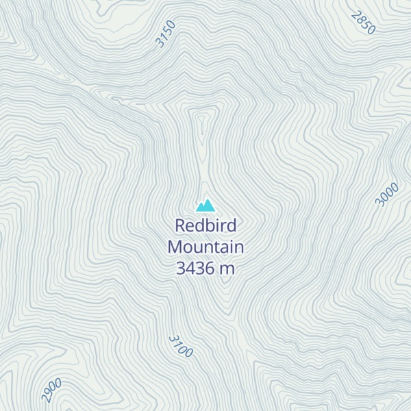 Map of Redbird Mountain