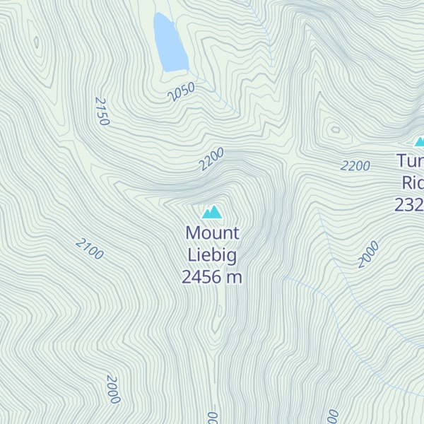Map of Mount Liebig