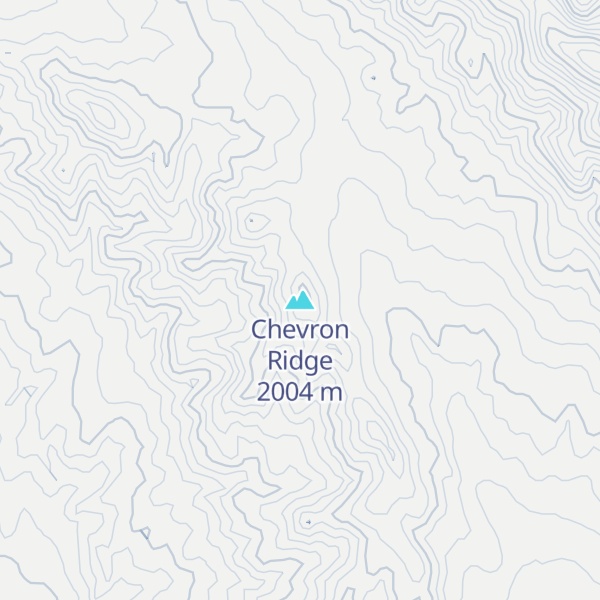Map of Chevron Ridge