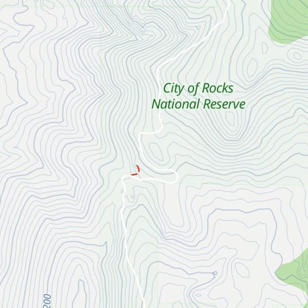 Map of Finger Rock