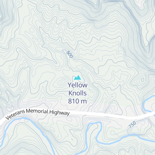Map of Yellow Knolls