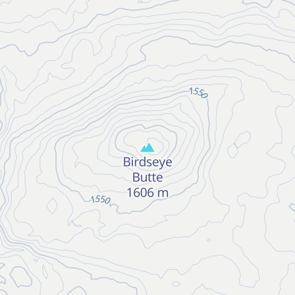 Map of Birdseye Butte
