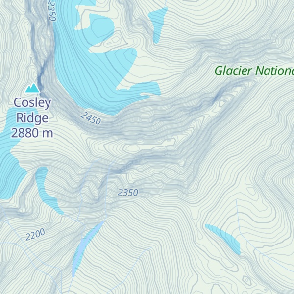 Map of Natoas Peak