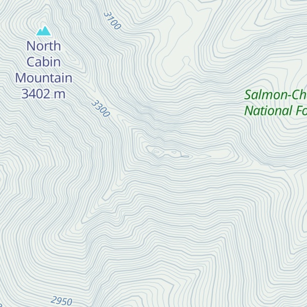Map of Cabin Mountain