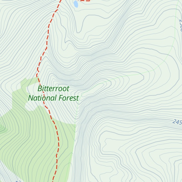 Map of Fox Peak