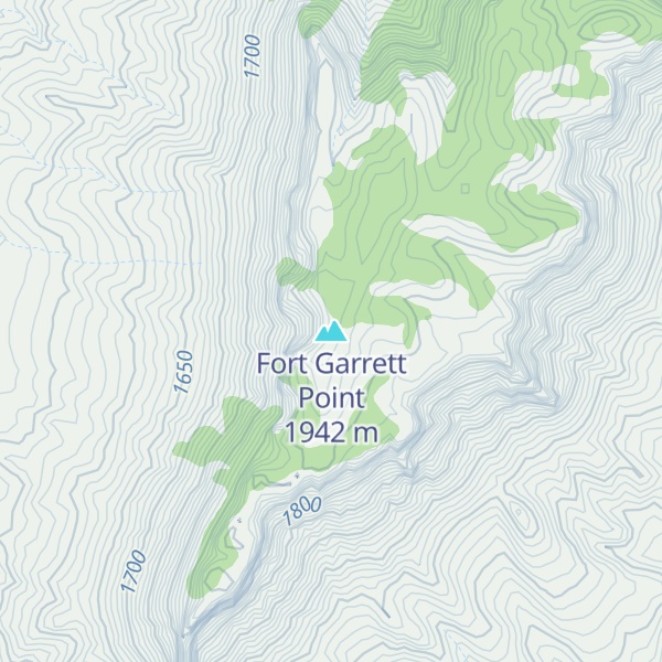 Map of Fort Garrett Point