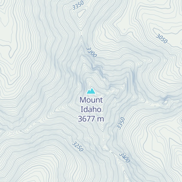 Map of Mount Idaho