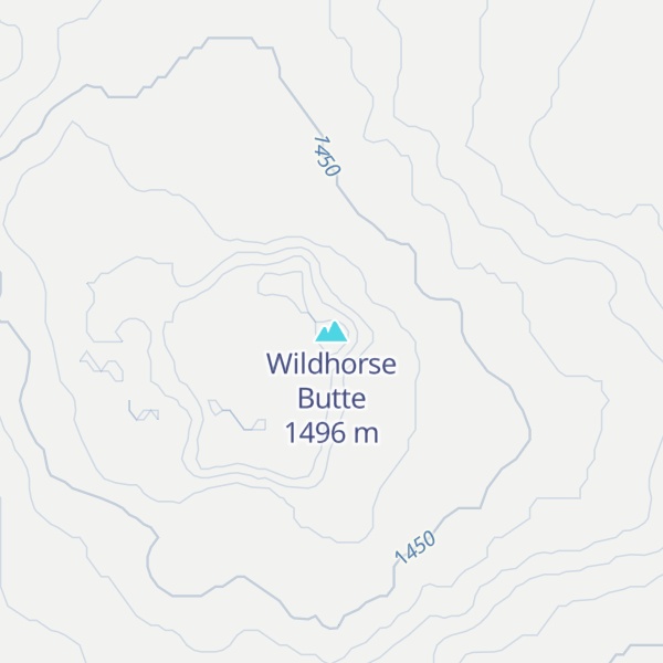 Map of Wildhorse Butte