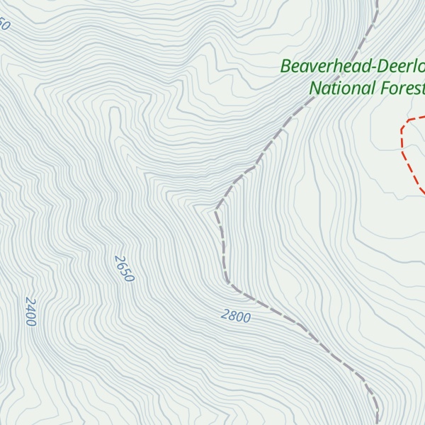 Map of Pyramid Peak