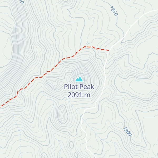 Map of Pilot Peak