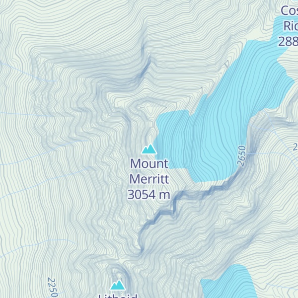 Map of Mount Merritt
