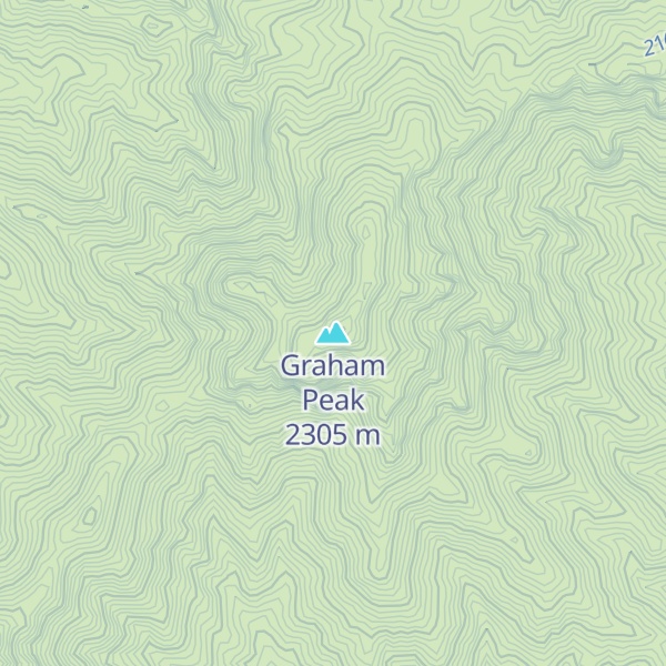 Map of Graham Peak