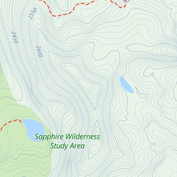 Map of Kent Peak