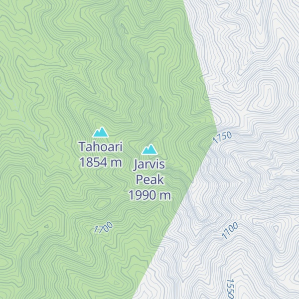 Map of Jarvis Peak