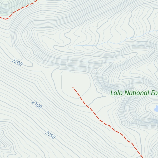Map of Wisherd Ridge