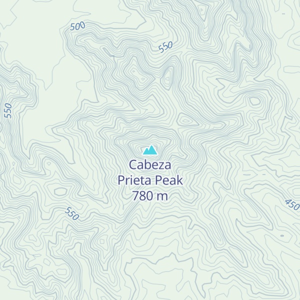 Map of Cabeza Prieta Peak