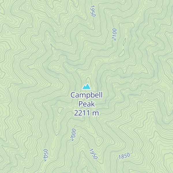 Map of Campbell Peak