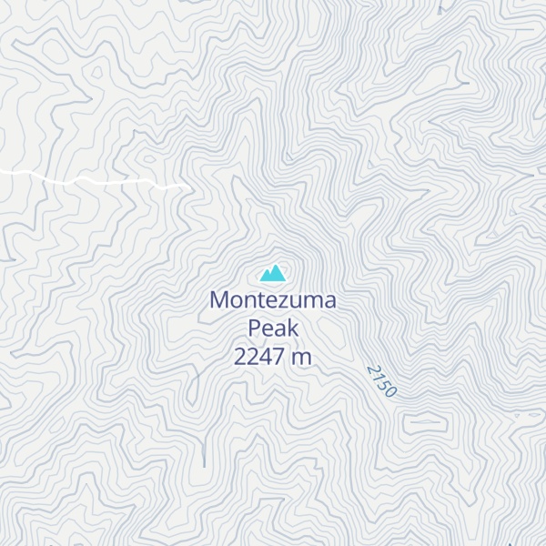 Map of Montezuma Peak