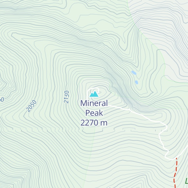 Map of Mineral Peak