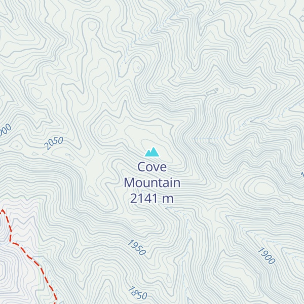 Map of Cove Mountain