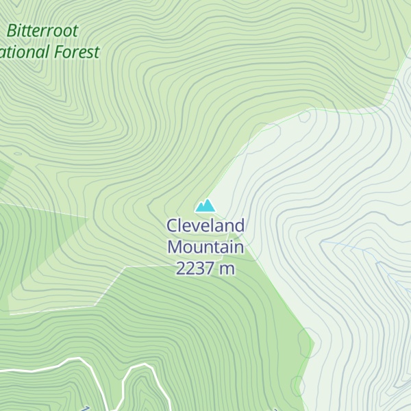 Map of Cleveland Mountain