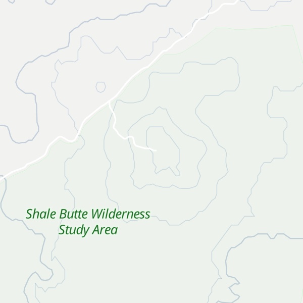 Map of Shale Butte
