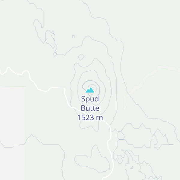 Map of Spud Butte